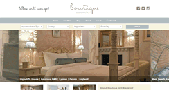 Desktop Screenshot of boutiqueandbreakfast.com