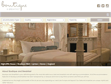 Tablet Screenshot of boutiqueandbreakfast.com